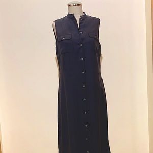 💥EUC💥 100% Silk Button Down Column Dress - Size 6✨✨✨